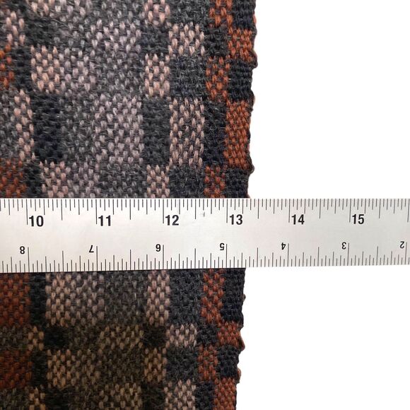 Prima Maglia Hand Loomed Wool Geometric Multicolored Scarf Unisex 13.5” X 60” - Picture 5 of 11